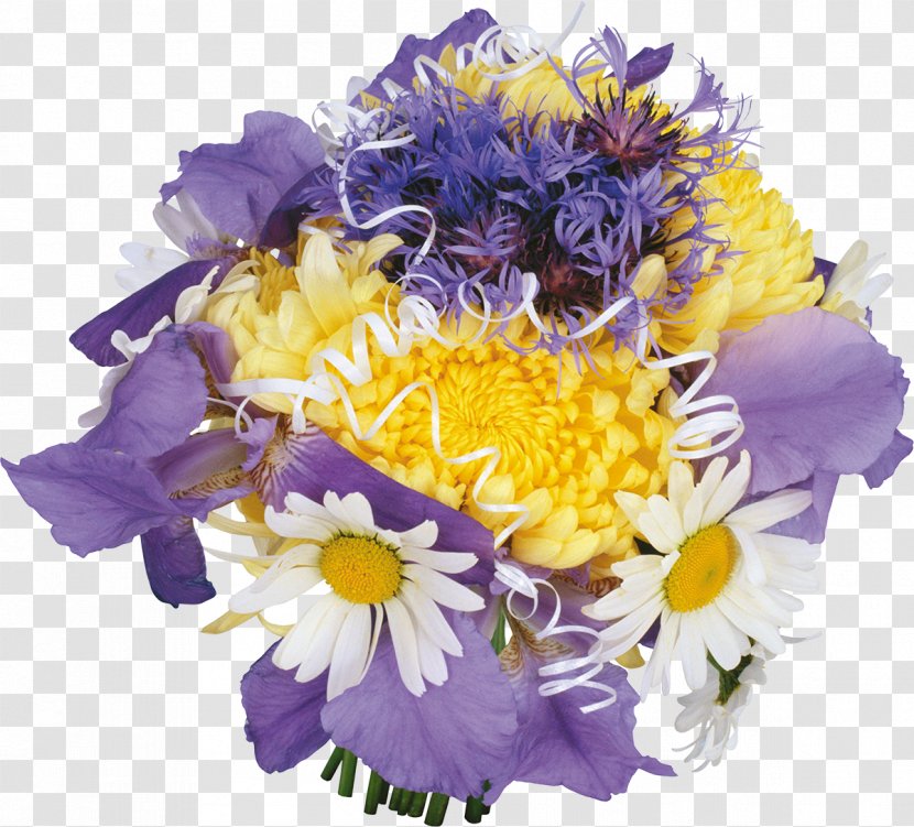 Flower Bouquet Cut Flowers Chrysanthemum Clip Art - Purple Transparent PNG