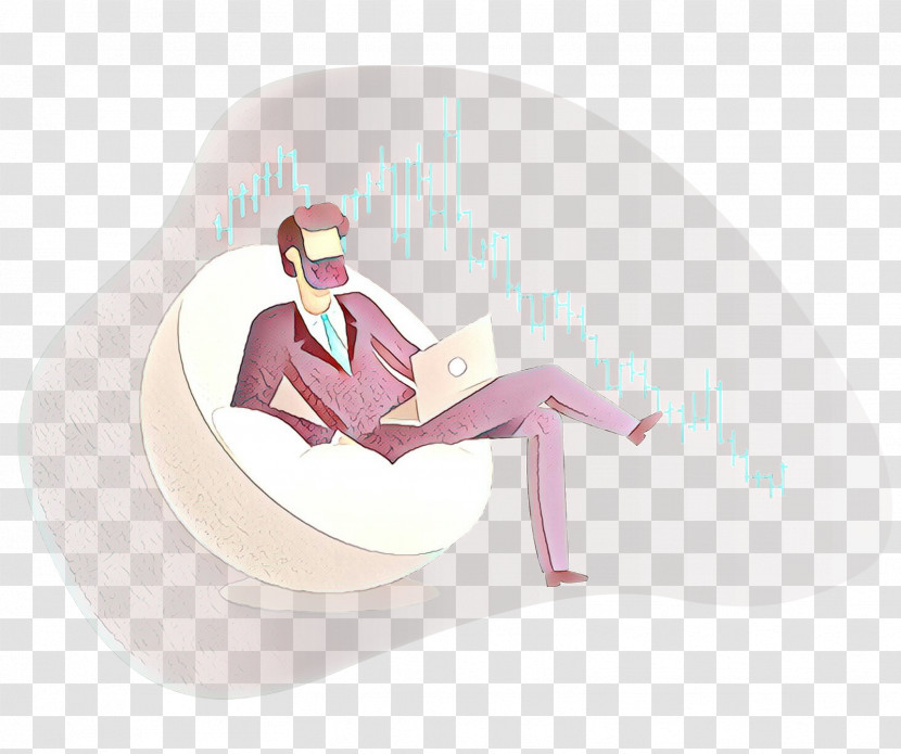 Sitting Pink Furniture Chair Transparent PNG