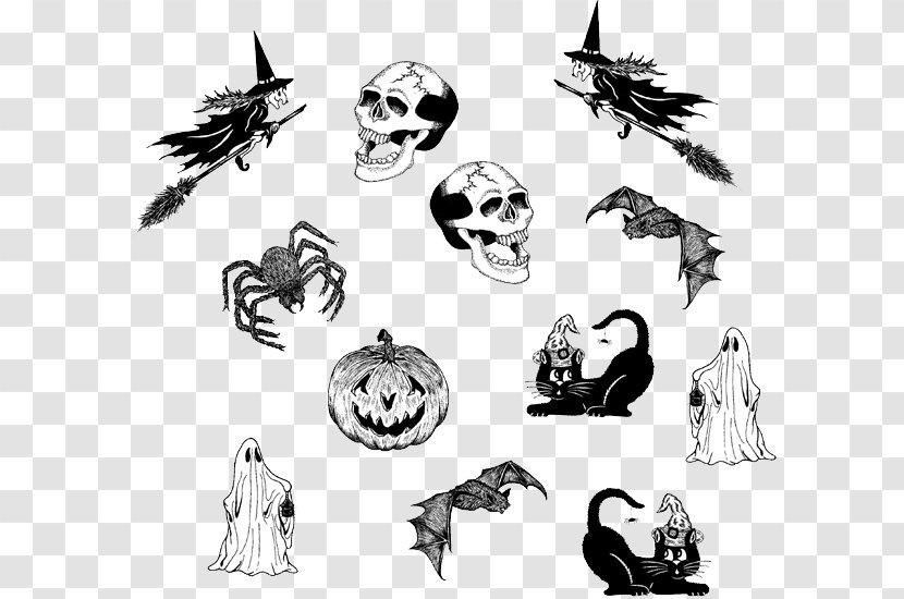 Sketch Visual Arts Clip Art Illustration Line - Drawing - Halloween Webs Transparent PNG