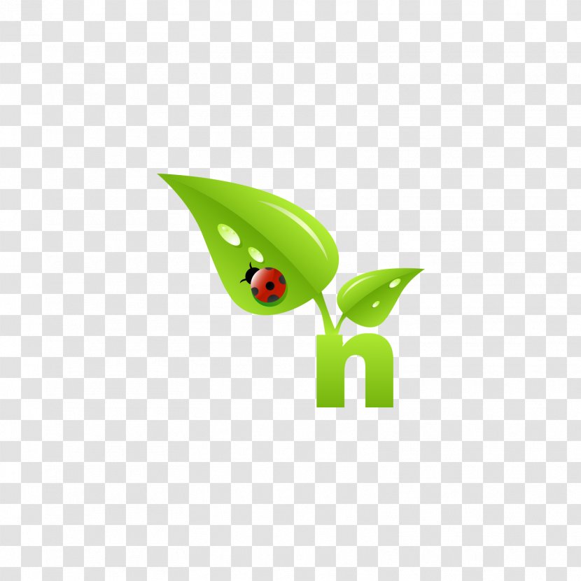 Logo CodePen Wallpaper - Html Editor - Green Two Leaves Letter N Transparent PNG