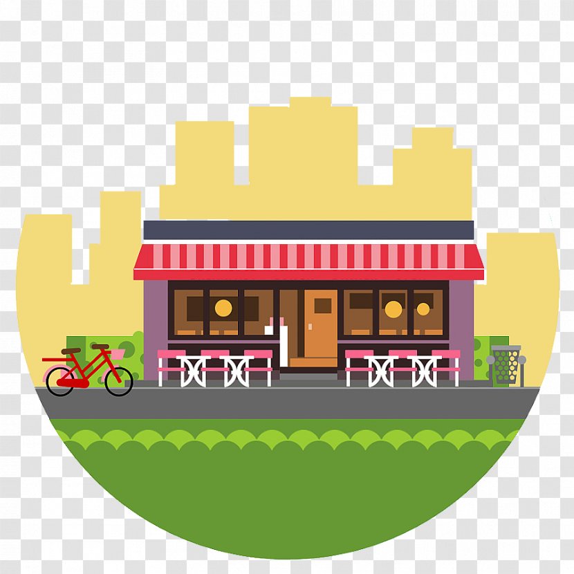 Download Clip Art - Jpeg Network Graphics - Small Shops In Town Transparent PNG