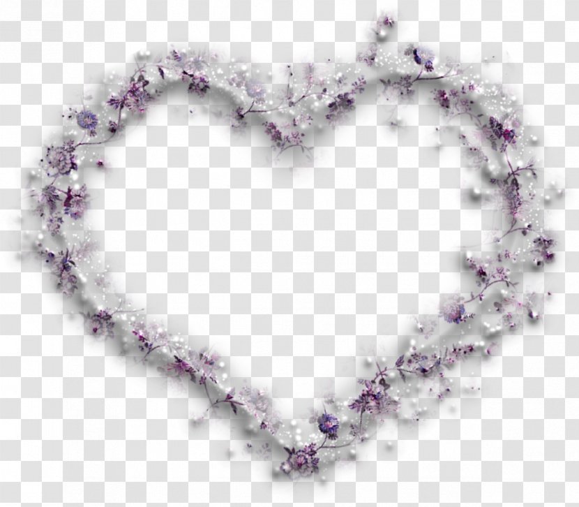 Heart Clip Art - Lilac - Pearls Transparent PNG