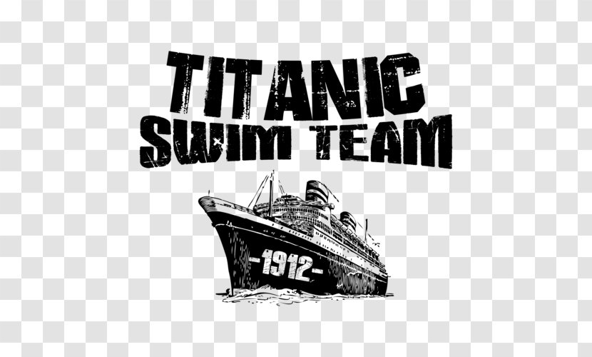 T-shirt RMS Titanic Swimming Ship Logo - Sink Swim Transparent PNG