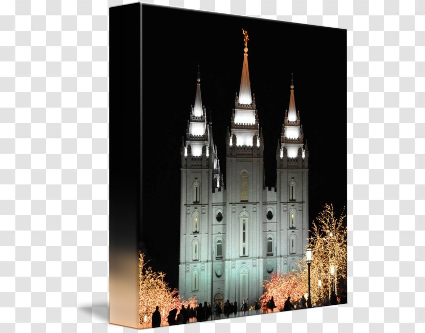 Salt Lake Temple Square Chapel Spire Church - Building Transparent PNG