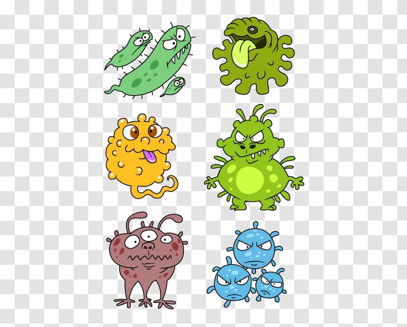 Cartoon Bacteria Royalty-free Virus - Abstract Monster Transparent PNG