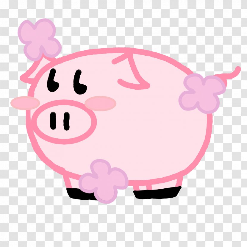 Pig Desktop Wallpaper Pink M Clip Art - Character - 3 Littel Transparent PNG
