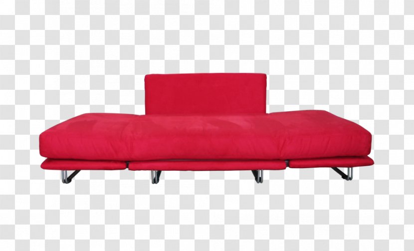 Sofa Bed Chaise Longue Couch Futon Comfort - Red Transparent PNG