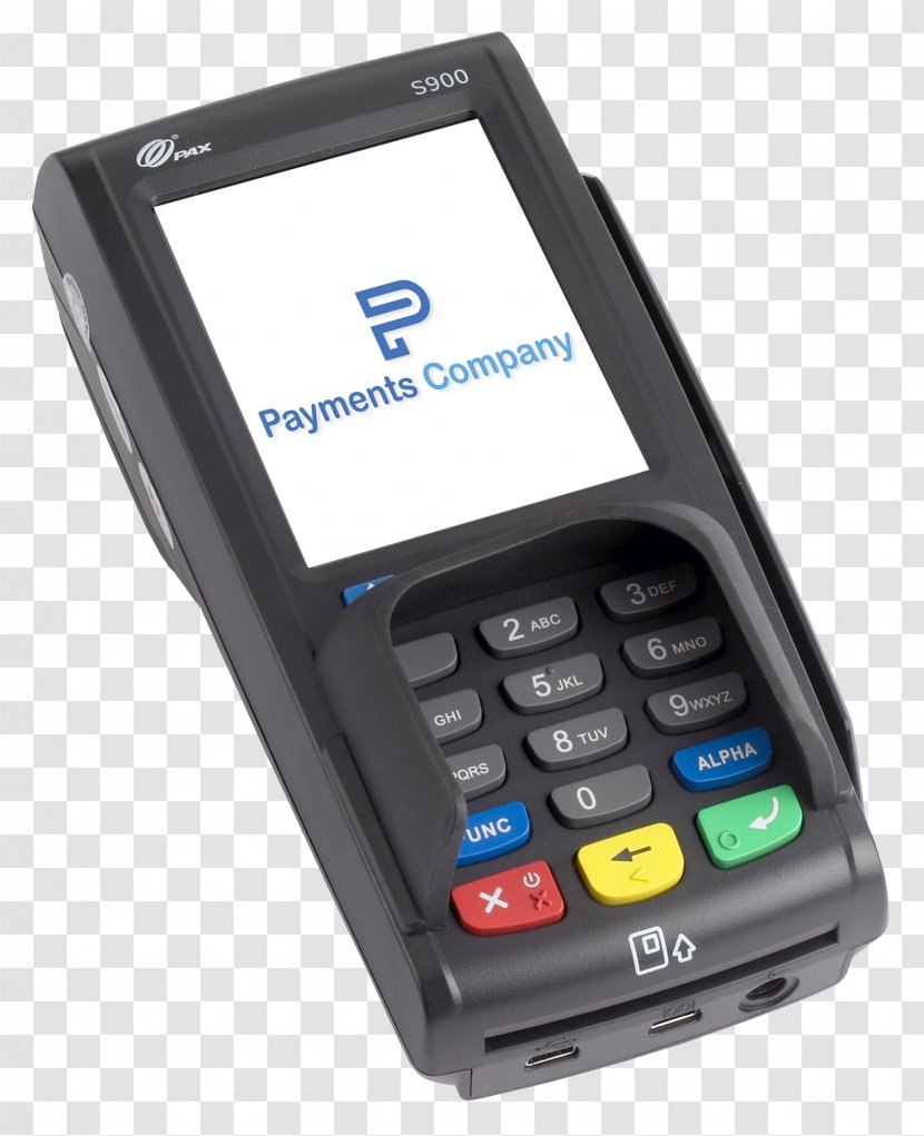 Computer Terminal Handheld Devices Feature Phone Payment EMV - Multimedia - Pos Transparent PNG
