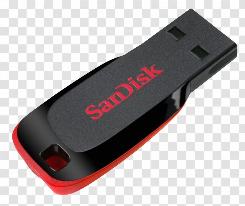 USB Flash Drive SanDisk Cruzer Memory Data Storage - Pen Transparent PNG