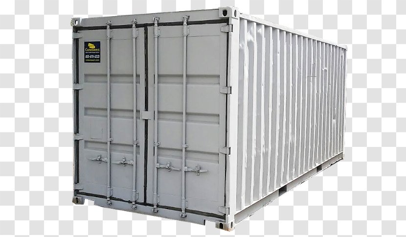 Shipping Container Cargo Intermodal Steel - Front Transparent PNG