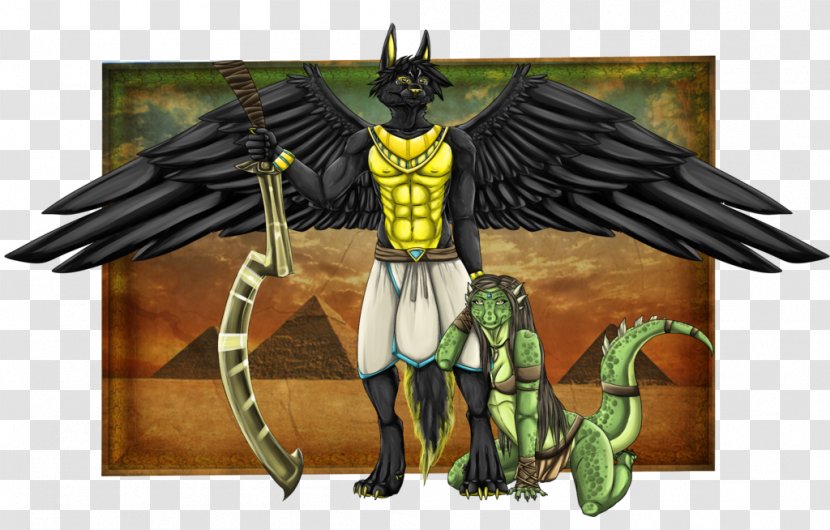 Anubis Gray Wolf Ancient Egyptian Deities Deity Drawing - Mythical Creature Transparent PNG