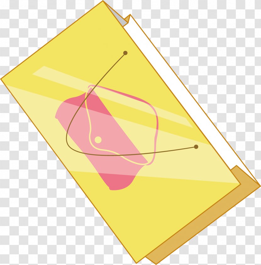 Line Point Triangle Yellow - Bag Design Element Transparent PNG