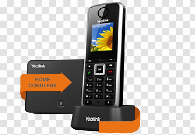 Yealink SIP-W52P Digital Enhanced Cordless Telecommunications VoIP Phone Session Initiation Protocol Telephone - W52h - Mobile Transparent PNG