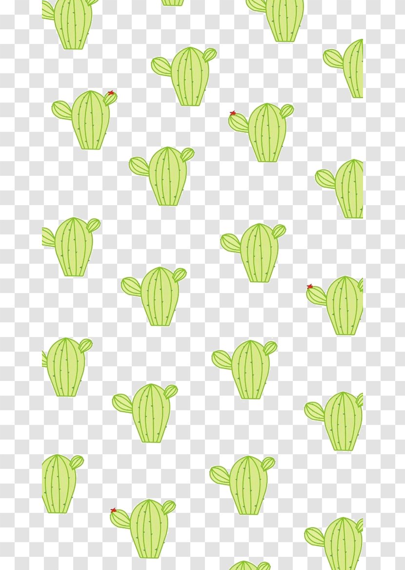 Spoonflower Cactaceae Textile Pattern - Green - Prickly Pear Phone Transparent PNG