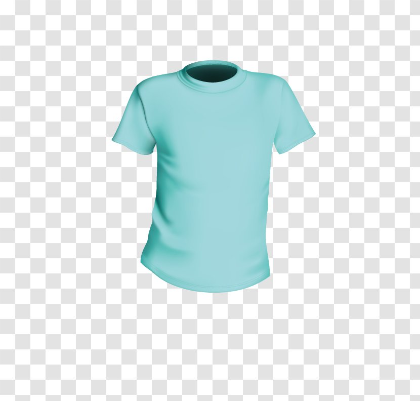 T-shirt Blue Clothing Sleeve - Neck - Sports Transparent PNG
