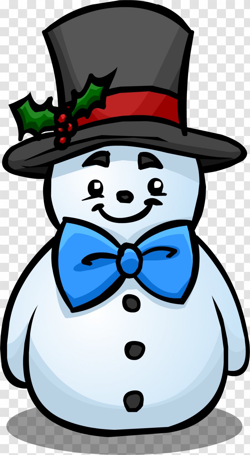 Club Penguin Snowman Top Hat Clip Art - Cartoon Transparent PNG