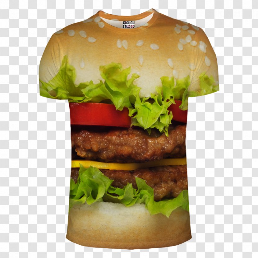 T-shirt Hoodie Hamburger Sweater - Tracksuit - Cheeseburger Transparent PNG