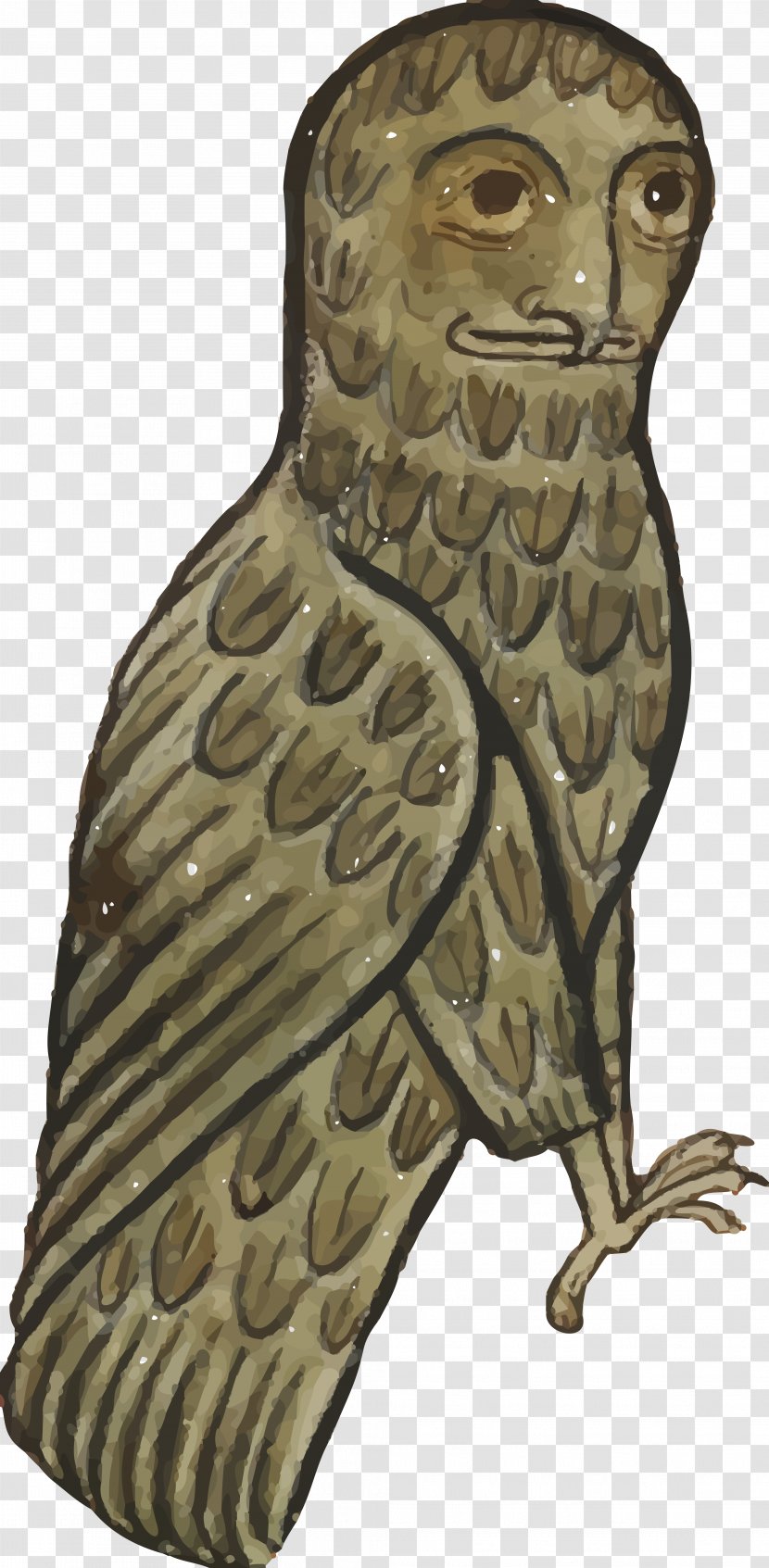 The Owl Bird Clip Art - Animal - Medieval Clipart Transparent PNG