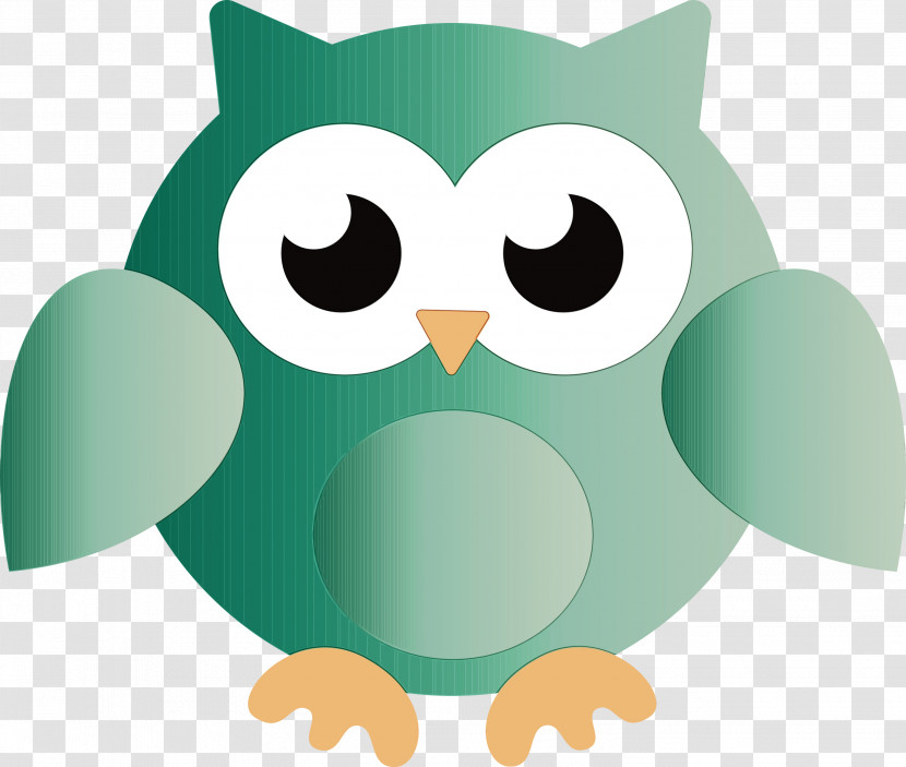 Beak Birds Green Cartoon Owl M Transparent PNG