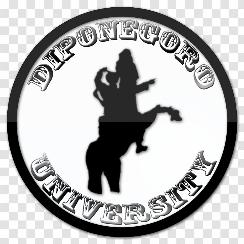 Diponegoro University Logo Sticker Organization - Black And White - Design Transparent PNG