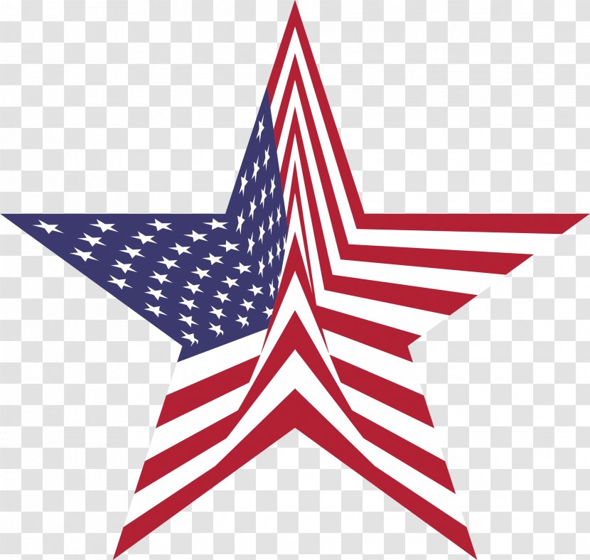 Flag Of The United States Star Clip Art - Red Transparent PNG