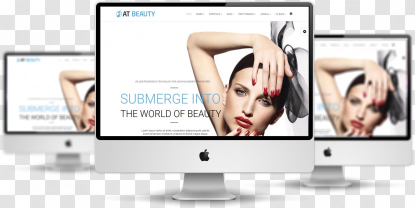 Responsive Web Design Template System Joomla Beauty Parlour - Mony Transparent PNG