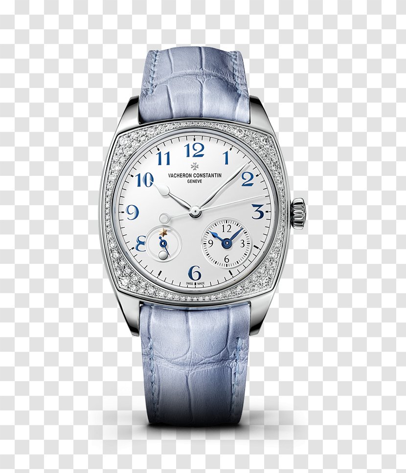 Chronometer Watch Colored Gold Chronograph Movement - Blue Vacheron Constantin Watches Female Form Transparent PNG