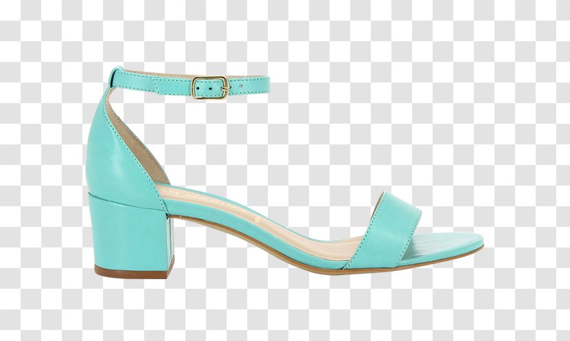 Sandal Shoe Clothing Accessories Footwear - Aqua - Color Block Transparent PNG