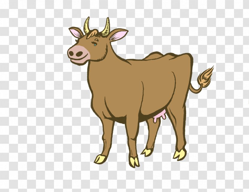 Cattle Reindeer Goat Antelope Mammal - Character Transparent PNG