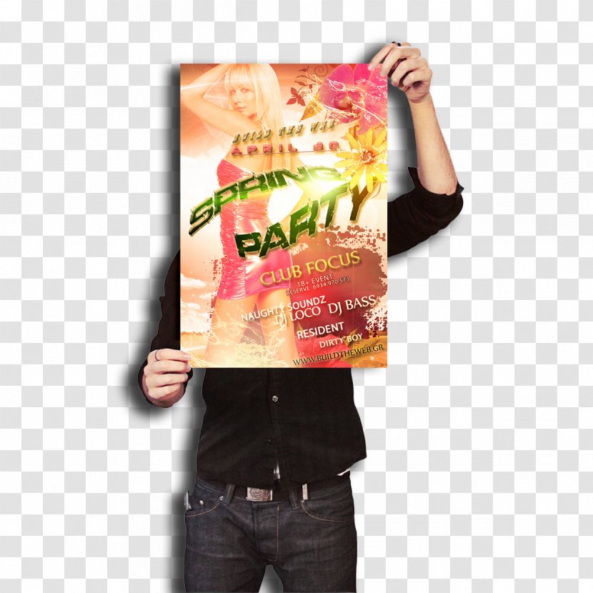 T-shirt Advertising Canvas Print Art Printing - Brand - Nightclub Flyers Transparent PNG