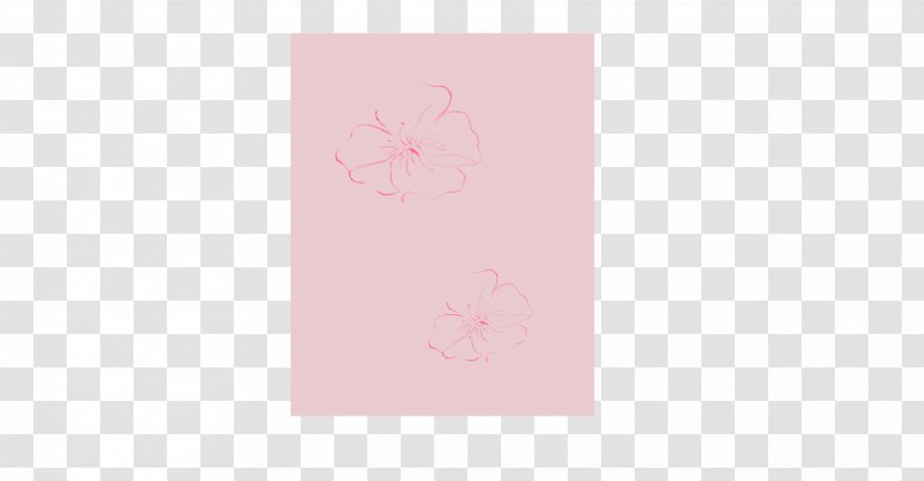 Petal Rectangle Font - Peach - Line Flowers Transparent PNG