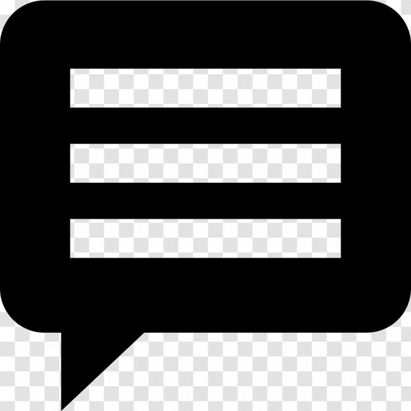 Communication Studies Online Chat Text Conversation - Black - Feedback Icon Transparent PNG