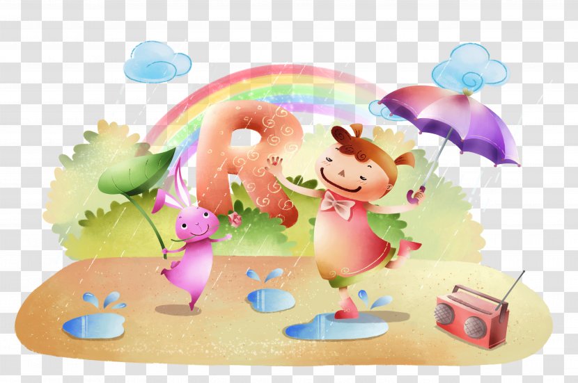 Cartoon Dance Illustration - Photography - Umbrella Transparent PNG