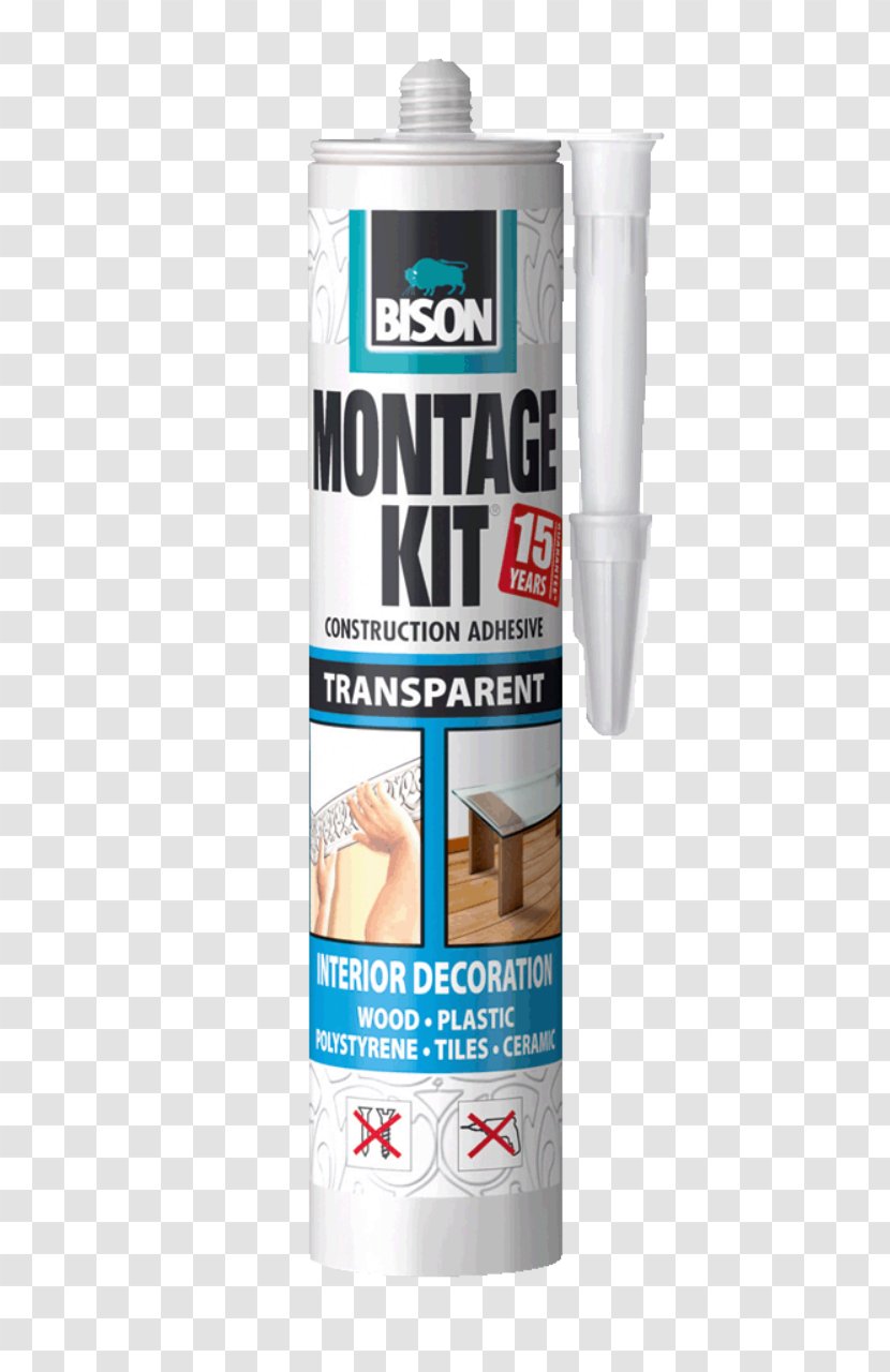 Bison Adhesive Sealant Material Superhuman Strength - Spray - Solvent Transparent PNG