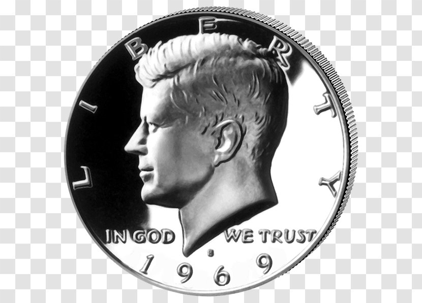 John F. Kennedy Coin Silver Half Dollar - Money - Neil Armstrong Transparent PNG