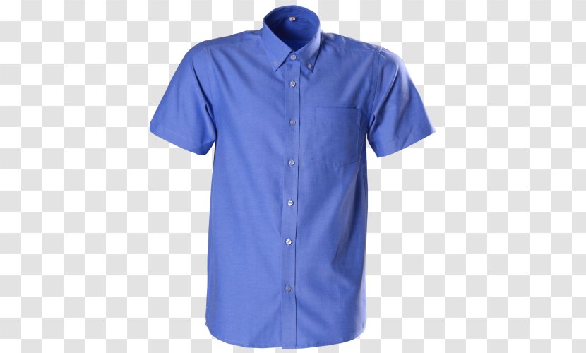 T-shirt Oxford Dress Shirt Clothing - Electric Blue Transparent PNG