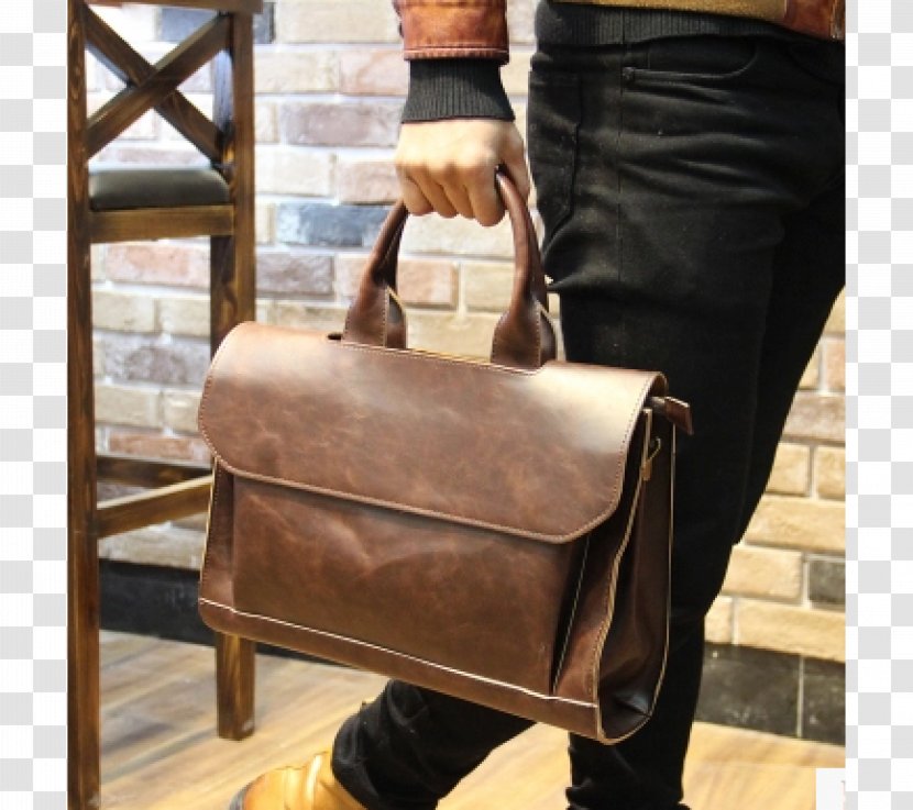 Handbag Leather Messenger Bags Briefcase - Shoe Transparent PNG