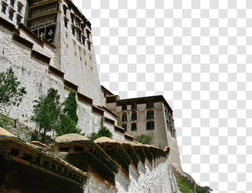 Potala Palace Download Shangfang Mountain - Side Corner Of The In Tibet Transparent PNG