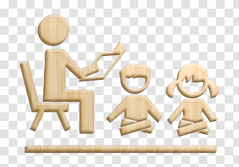 Education Icon Teacher Sitting On A Chair Reading For Students Children Sitting On The Floor In Front Of Him Icon Teacher Icon Transparent PNG