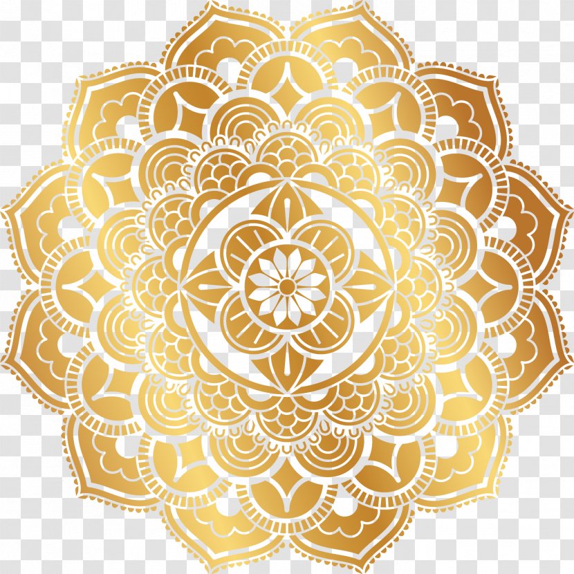 Motif Pattern - Placemat - Vector Gold Retro Transparent PNG