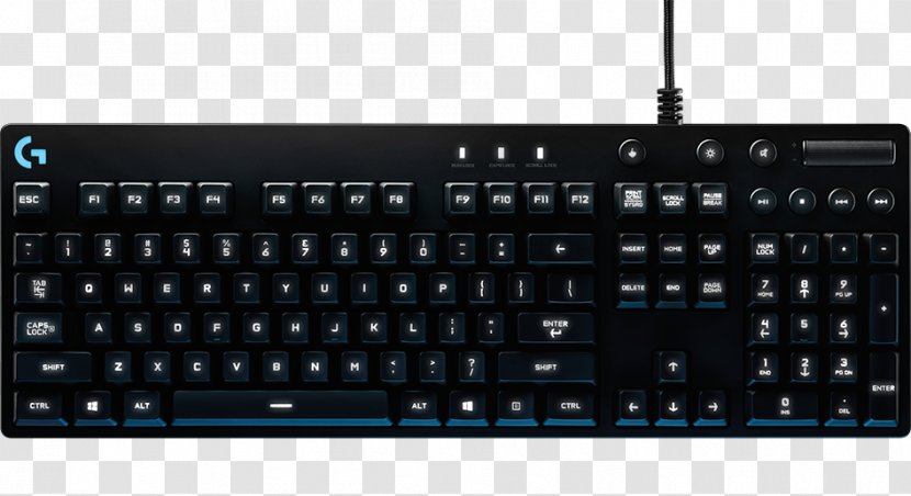 Computer Keyboard Mouse Gaming Keypad Logitech G810 Orion Spectrum - Multimedia Transparent PNG