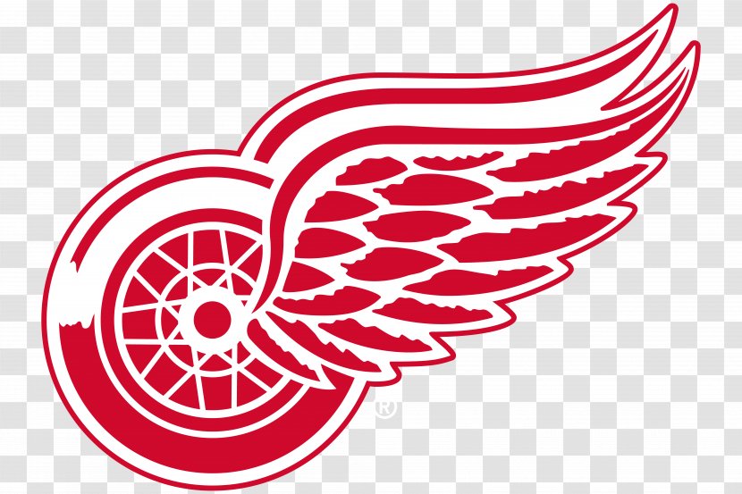 Detroit Red Wings National Hockey League Tigers Lions - Cartoon - Wing Transparent PNG