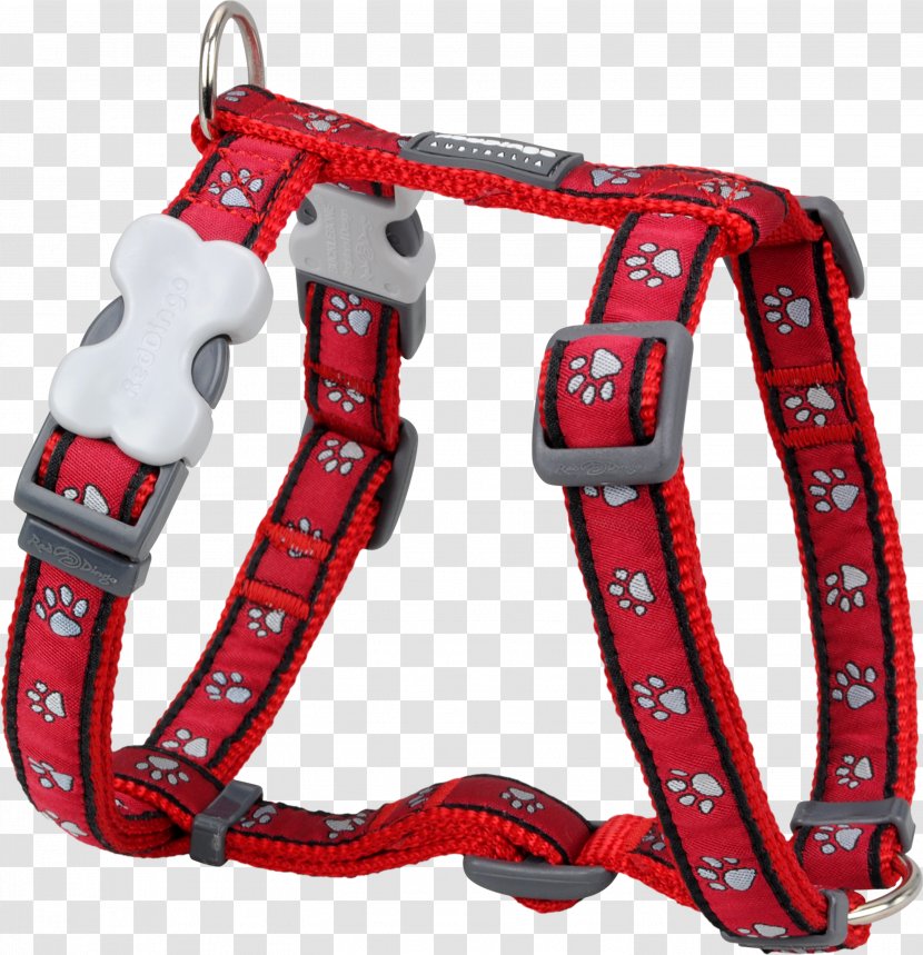 Dog Harness Dingo Puppy Collar - Red Transparent PNG