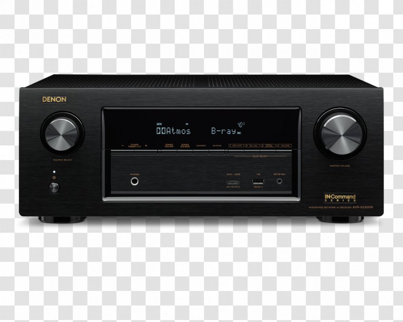 Denon AVR-X3400H 7.2 Channel AV Receiver AVR X3400H Home Theater Systems - Electronics Transparent PNG