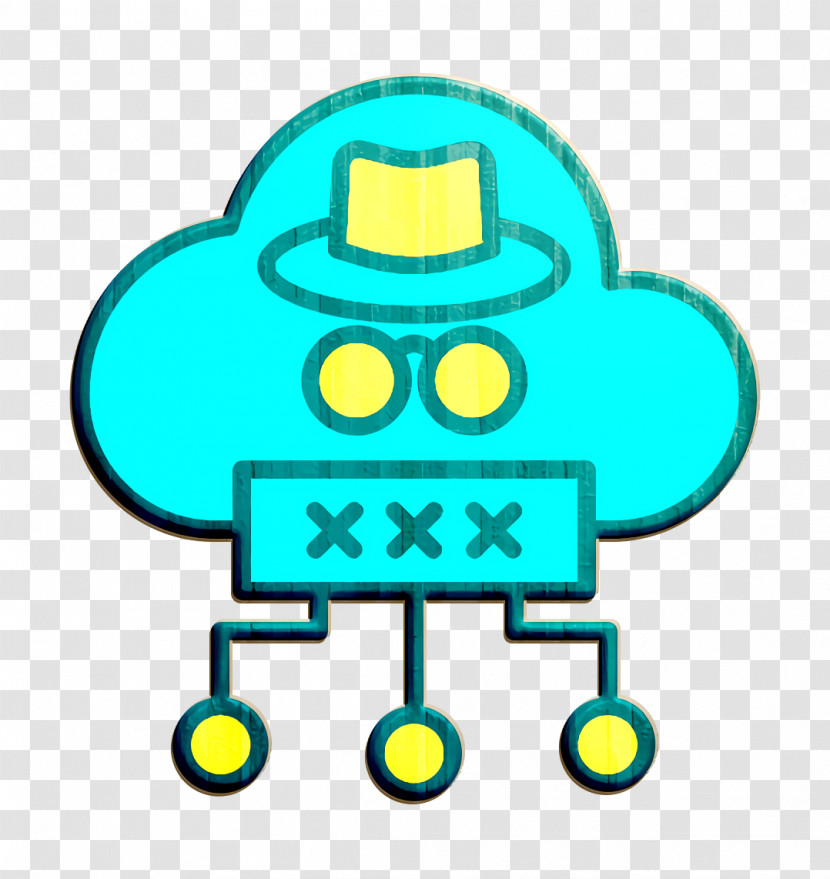 Hacker Icon Cloud Icon Cyber Icon Transparent PNG