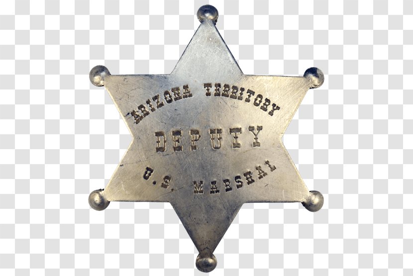 American Frontier Badge Arizona US Deputy Marshal United States Marshals Service - Cowboy Transparent PNG