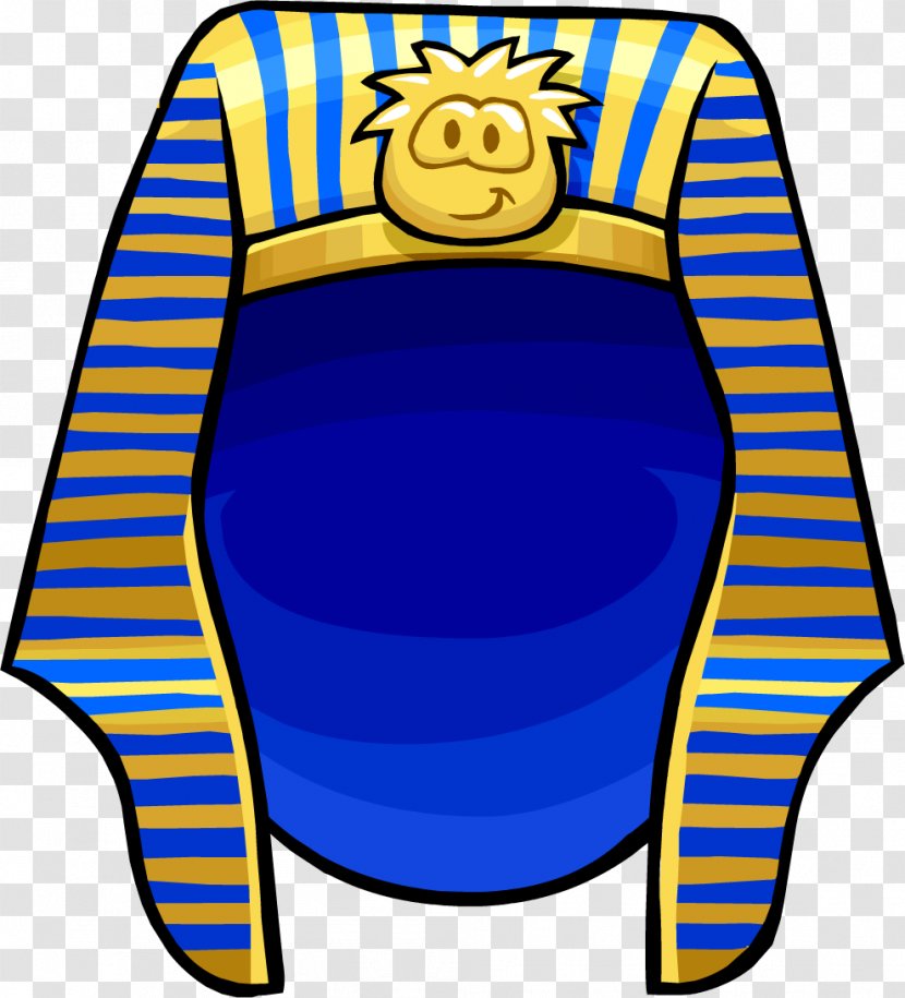 Club Penguin Ancient Egypt Pharaoh Headgear Egyptian - Yellow Transparent PNG