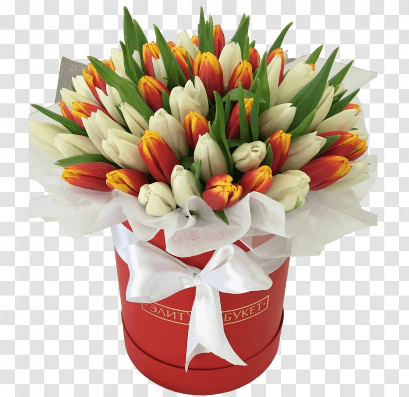 Tulip Flower Bouquet Flora-Fart Cut Flowers Floral Design - Flowerpot Transparent PNG