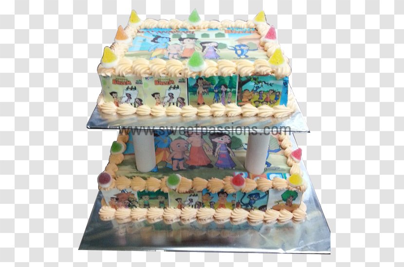 Buttercream Birthday Cake Sugar Torte Frosting & Icing - Baking - Chota Bhim Transparent PNG
