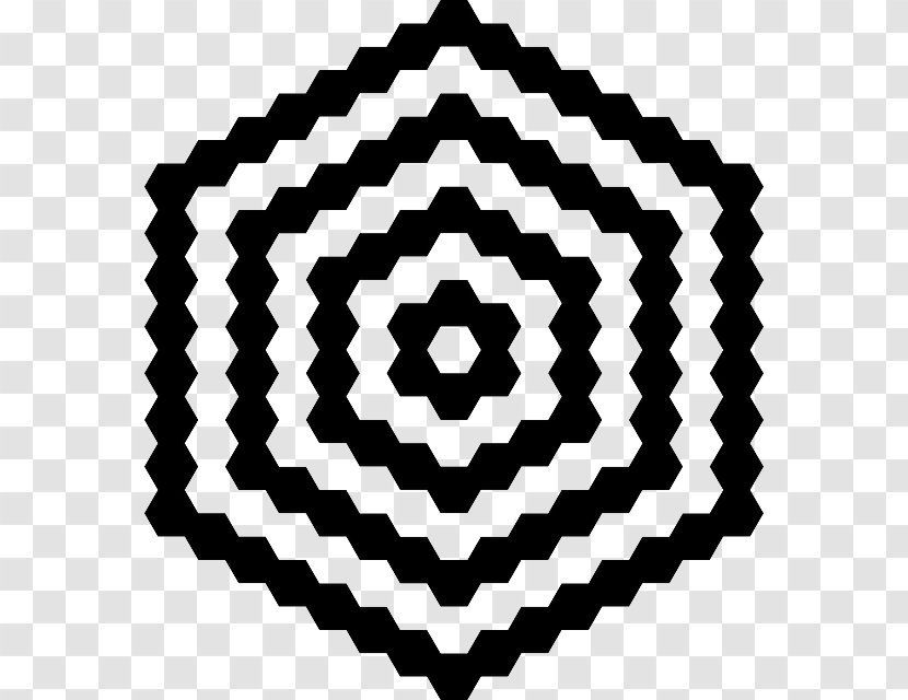 Geometric Shape Background - Symmetry - Blackandwhite Transparent PNG